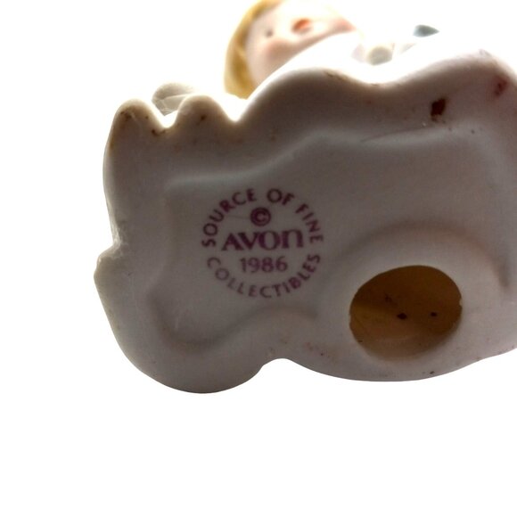 Avon Heavenly Blessings Porcelain Figurine Lamb Boy Joseph Nativity Vintage - Picture 6 of 7